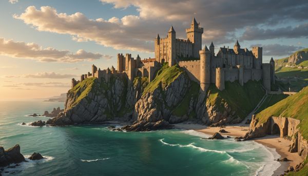 Châteaux historiques et abbayes ancrés sur les rivages