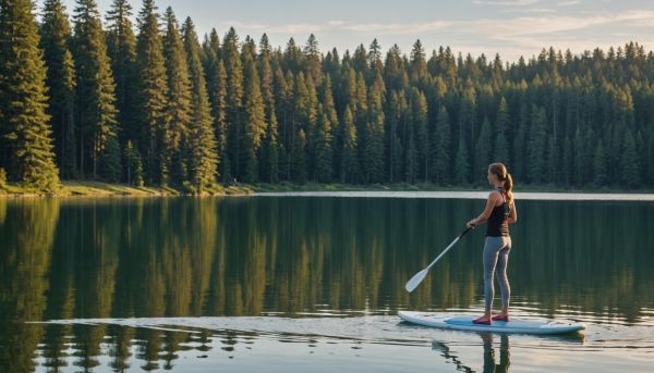 Comment s'initier aux joies du paddle sur le lac calme