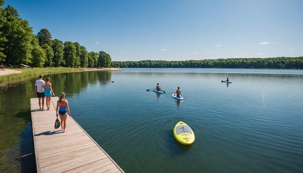Lac de sanguinet : baignade, voile et sports nautiques avec le domaine des oréades