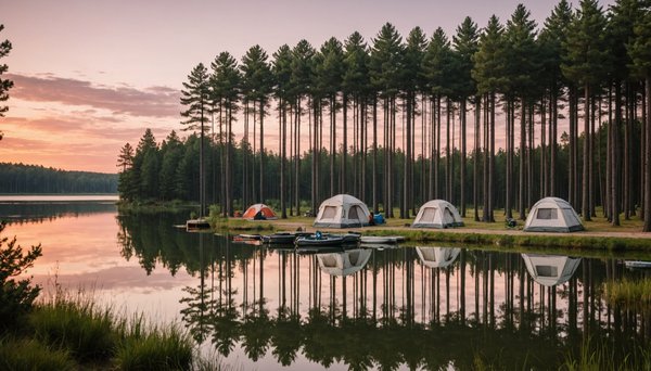 Landes ou trouver camping bord lac